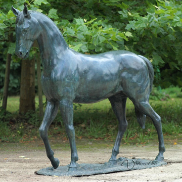 escultura de jardín moderna escultura de metal de bronce escultura de caballo grande